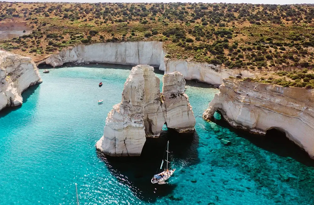 MILOS Island Cyclades Guide Europe Yachts