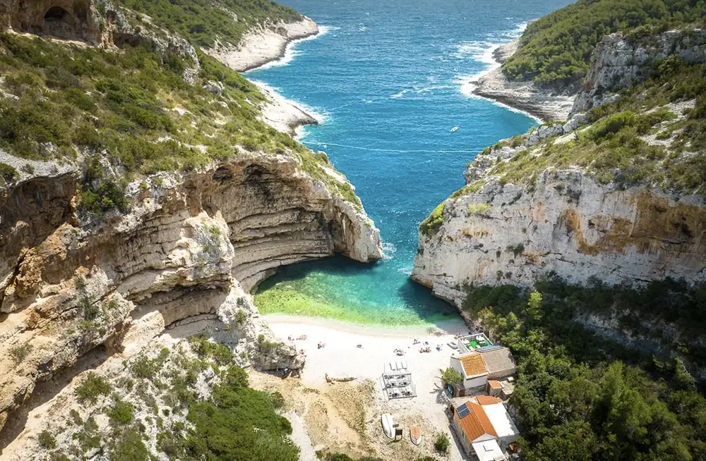 Stiniva Bay Split Aquatorium Best Anchorages